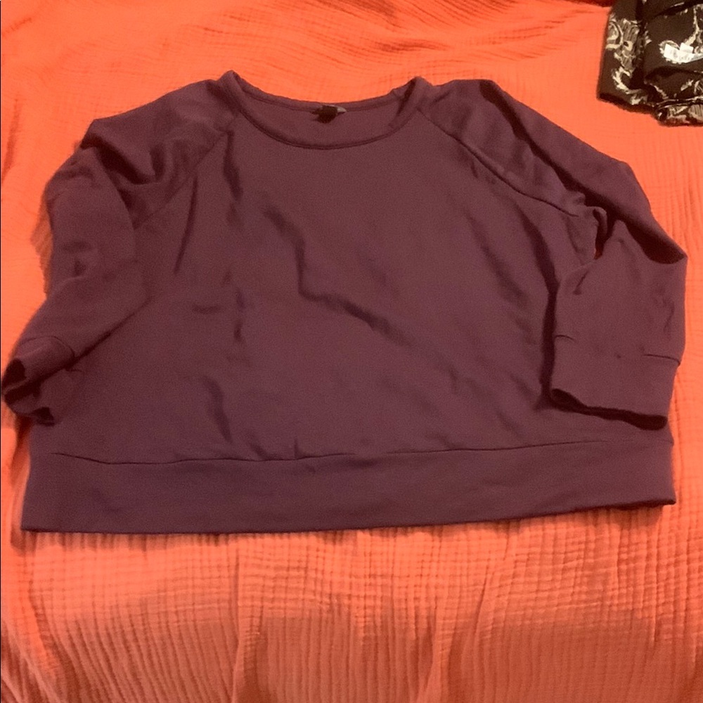 Purple Long Sleeve Sweatshirt